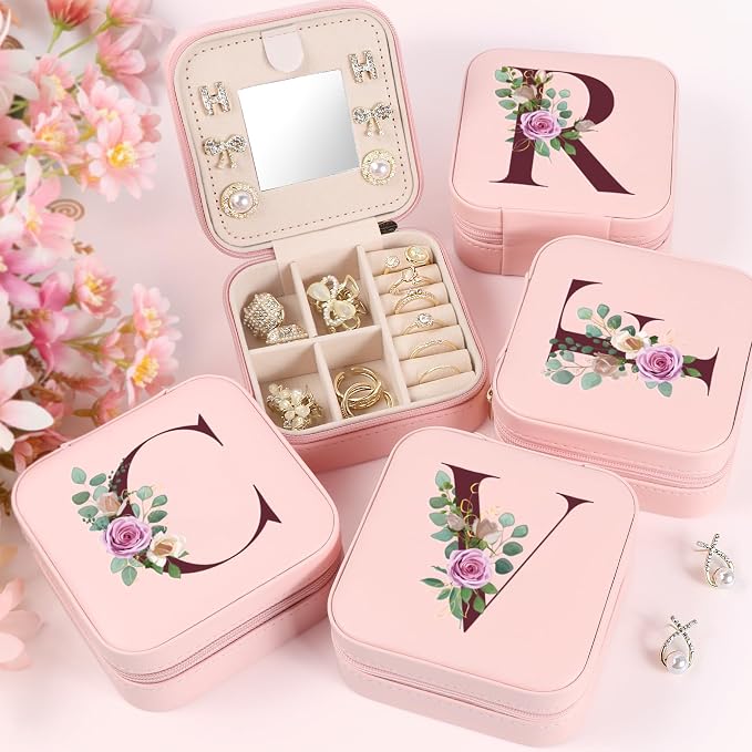 MFXIP Easter Basket Stuffers for Teens Essentials, Valentines Day Christmas Stocking Stuffers for Women Teen Girl Gifts Trendy Stuff Travel Jewelry Box Case Organizer Personalized Birthday Gifts - Image 6