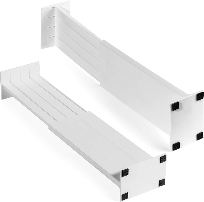 Dial Industries Adjustable Dresser Drawer Clothes Organizer Dividers, Set of 2, 4.5" Deep - Image 6