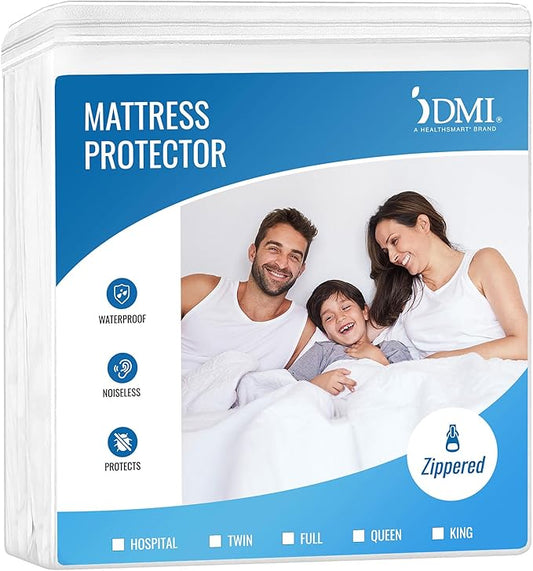 DMI Waterproof Mattress Protector, Mattress Pad, Waterproof Mattress Cover, Bed Pad and Bed Coverr, Encased Zippered Fit, King (Pack of 24)