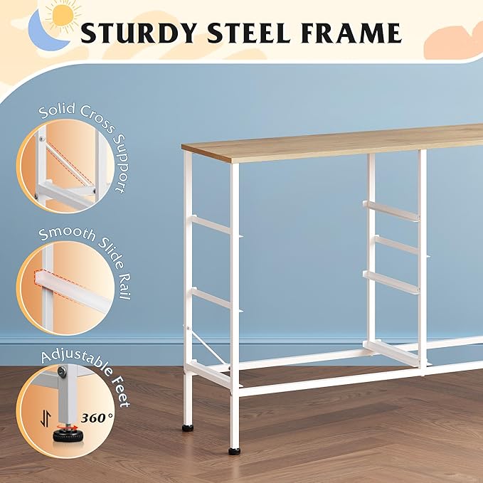 WLIVE Dresser for Bedroom with 5 Drawers, Wide Chest of Drawers for Bedroom, Fabric Dresser for Living Room, Closet, Hallway, Cream White