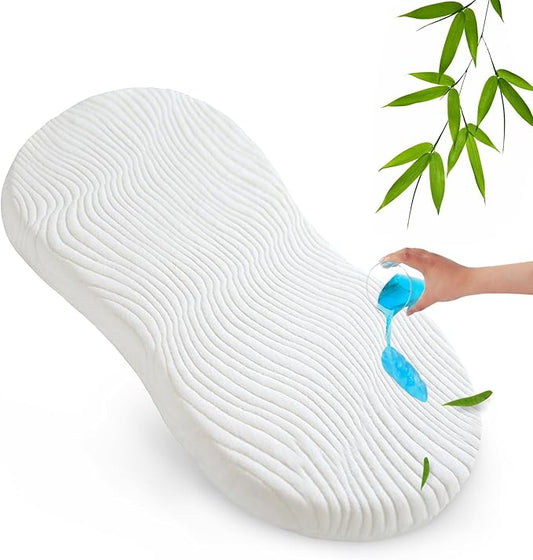 Baby Bassinet Mattress Pad 18" x 30" x 1" Compatible with Halo Bassinet, Waterproof Replacement Pad with Removable & Washable Mattress Cover