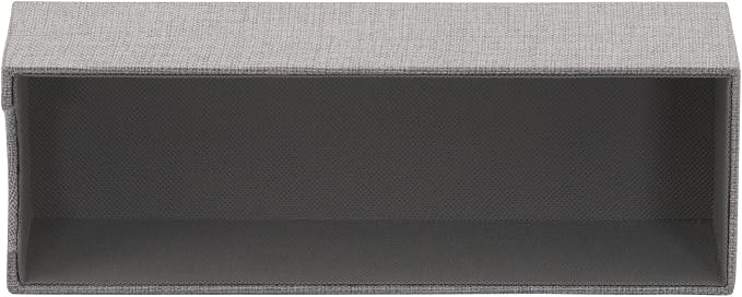 Household Essentials Grey 725-1 Deep Drawer Organizer Box for Storage | 12 in x 4 in x 3.13, Silver - Image 11
