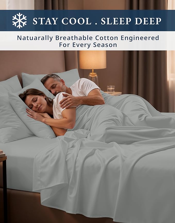 LANE LINEN 100% Egyptian Cotton King Bed Sheets, Eco Friendly No Pill Naturally Cooling Sheet King Size, Soft & Comfy Sateen Weave Silky Smooth Finish, Available in Variety of Colors -Lime Stone