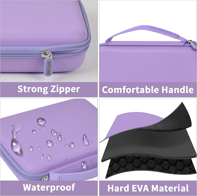 GWCASE Ring Organizer Storage Case - Jewelry Ring Display Collector Box with 42 Slots. Rings Tray Holder Showcase Fits for 50+ Rings, Earrings, Brooches and Cufflinks (Box Only)-Purple - Image 4