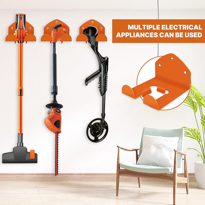 Flexi Rods Garage Organizer Wall Hanger - Garden Tool Rack for Grass Trimmer, Hedge Trimmer, Garage Tools, 1 Pack - Image 2