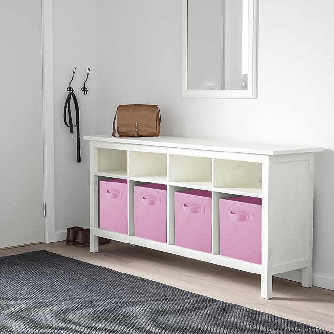 ShellKingdom Storage Bins, Foldable Fabric Storage Cubes And Cloth Storage Organizer Drawer For Closet And Toys Storage, 6 Pack (Pink) - Image 4