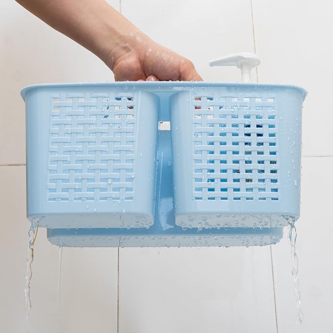 Tiawudi Portable Shower Caddy, Caddy Organizer with Handle, Plastic Shower Basket Hold Soap, Shampoo, Hair Supplies and Beauty Products, Cleaning Supplies Organizer for Home, Dorm, Shelf and Cabinet - Image 4