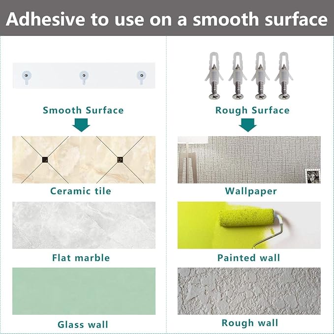 Bakzon Acrylic Shower Shelves 2 Pack, Adhesive Bathroom Shelves No Drill, Clear Acrylic Shower Caddy Wall Mounted Organizer for Inside Shower, Bathroom Storage Shelf - Image 3