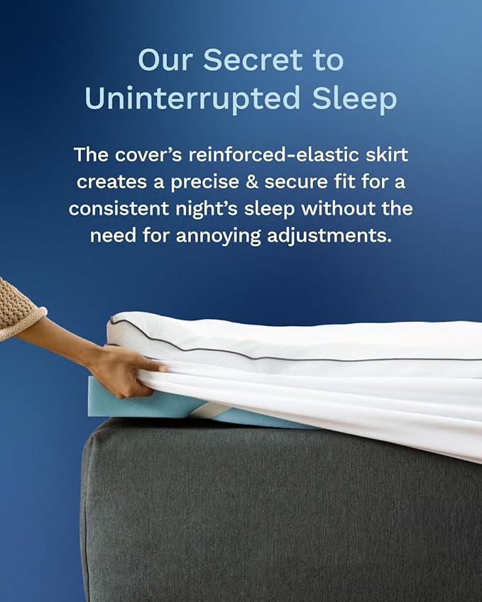 ViscoSoft 3 Inch Pillow Top Memory Foam Mattress Topper Cal King - Cooling Hybrid Lux Dual Layer Mattress Pad CertiPur-US Certified