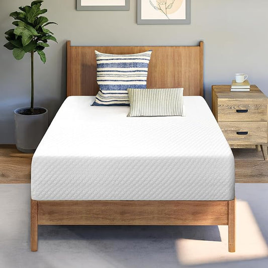 Neo Sleep 12 Inch Twin Cooling Gel Memory Foam Mattress for Cool Sleep Medium Firm Pressure Relieving CertiPUR-US Certified Foam, Comfort & Supportive Mattress in a Box Fiberglass Free (Twin, 12 in)
