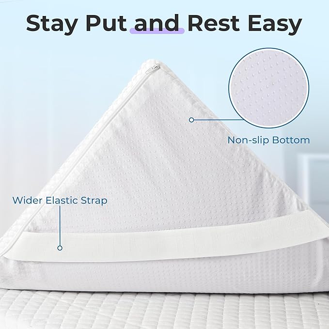 SINWEEK 3 Inch Gel Memory Foam Mattress Topper Twin XL Size for College Dorm, Ventilated High Density Pad for Body Pain, Bed Topper with Cooling Cover
