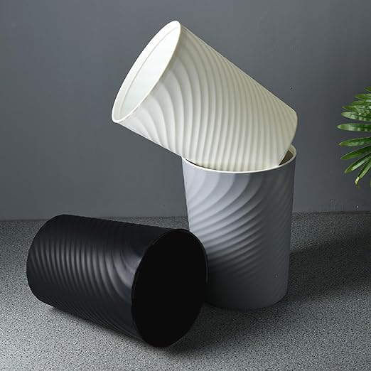 Small Bathroom Trash Can 1.8 Gallon Garbage Can Waste Basket Recycling Bin for Dorm Bedroom Office Kitchen,2 Pack Grey - Image 9