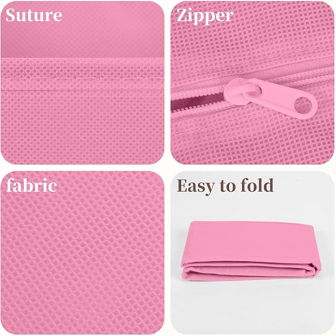 Drawer Organizer Clothes, 16 Pack Dresser Organizer Bins, Foldable Closet Organizers and Storage Fabric Dresser Bins, Shallow Drawer Dividers for Clothing, Underwears, Socks, Tie - Image 5