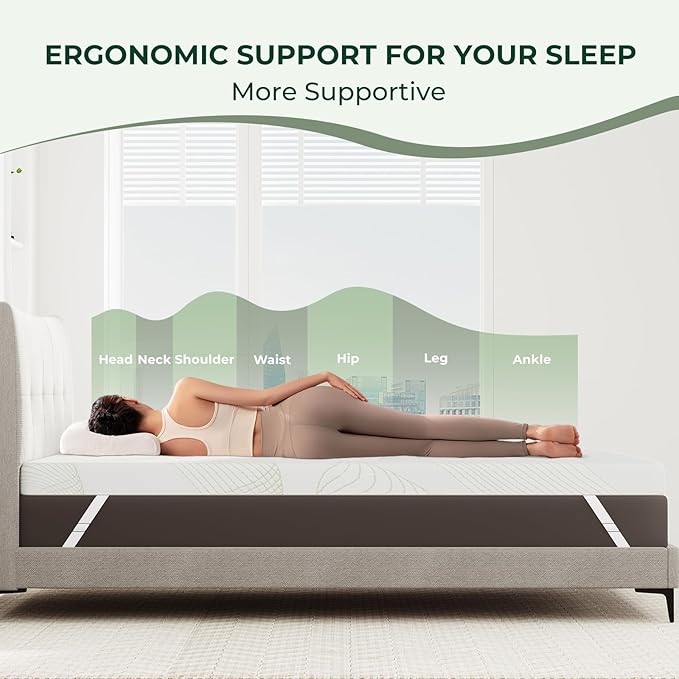 3 Inch Twin Size Firm Mattress Topper, Extra Firm Memory Foam Bed Topper for Pain Relief, Cooling Gel-Infused & Removable Cover, CertiPUR-US & Oeko-Tex Certified