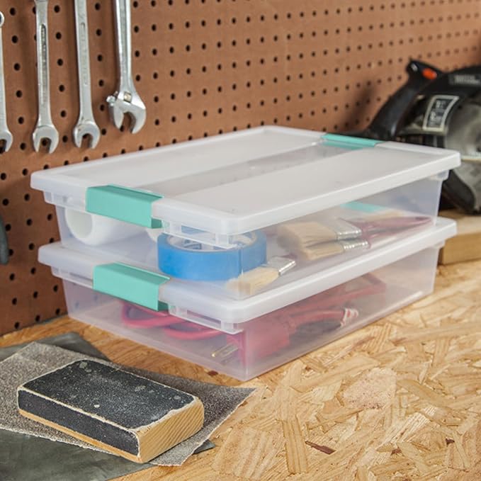 Sterilite 18-Pack Clip Box, Clear Storage for Crafts, Supplies and Office Items, Large - Image 4