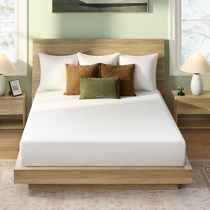 Rolanstar Full Size Mattress, 8 Inch Gel Memory Foam Mattress in a Box, Fiberglass Free, Breathable for Cooler Sleep Supportive & Pressure Relief, CertiPUR-US Certified, White