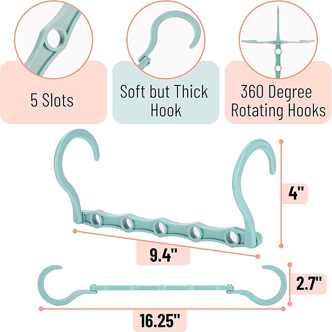 Mr. Pen- Space Saving Hangers, 8 Pack, Boho Colors, Magic Hangers - Image 3