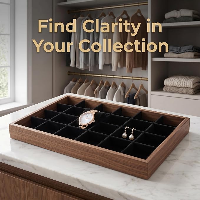 VOSAREA 1 Set Jewelry Tray Organizer Divider Jewelry Display Storage Tray Dividers for Organizing Boxes And Showcases - Image 5
