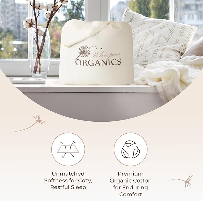 Organic Waterproof Mattress Protector Cal King - 100% Waterproof Mattress Pad with Quiet & Breathable Triple Layer Protection - Fairtrade & GOTS Certified Durable Machine Washable Design (Cal King)