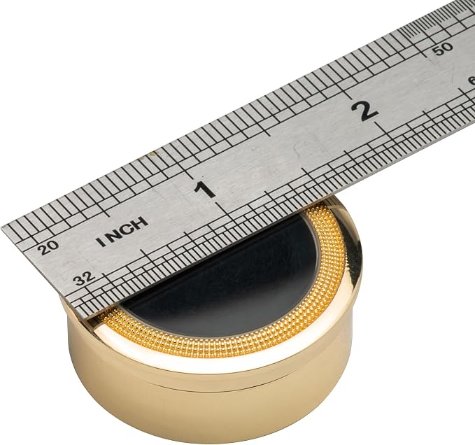 Small Loose Diamond or Gemstone Display Box Case Holder Show Container Metal (Gold- 1.5x0.6) - Image 5