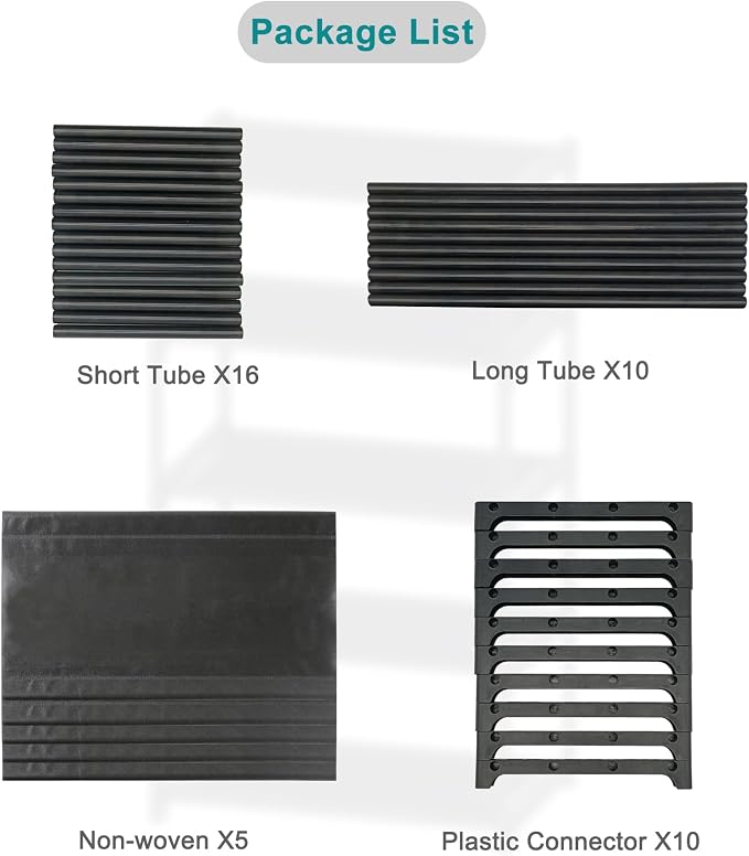 Autonomier 5-Tier Extra Small Shoe Rack (16.3" Wide), Narrow Space-Saving Organizer for Small Spaces, Non-Woven Fabric Lightweight Shoe Shelves, for Closet, Front Door, Entryway, Kids/Toddler/Adults - Image 6