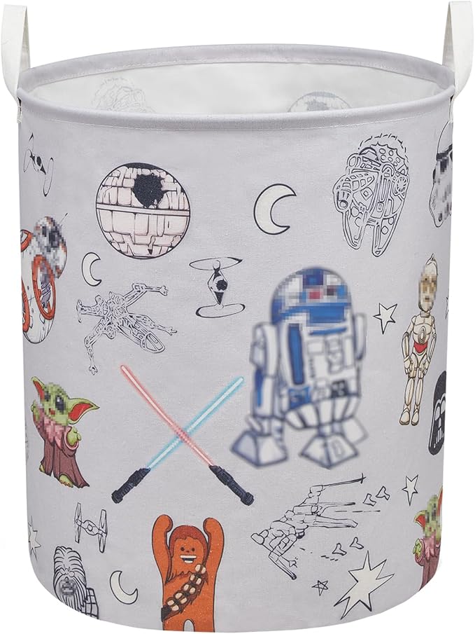 Room Nursery Decor,Baby Laundry Large Hamper Foldable With Waterproof Pe Coating,Dirty Clothes Basket Featuring The Child,Bedroom,Bathroom Set,Toy Bin,Boys and Girls Birthday Gifts (round) by BHXXRQRQ