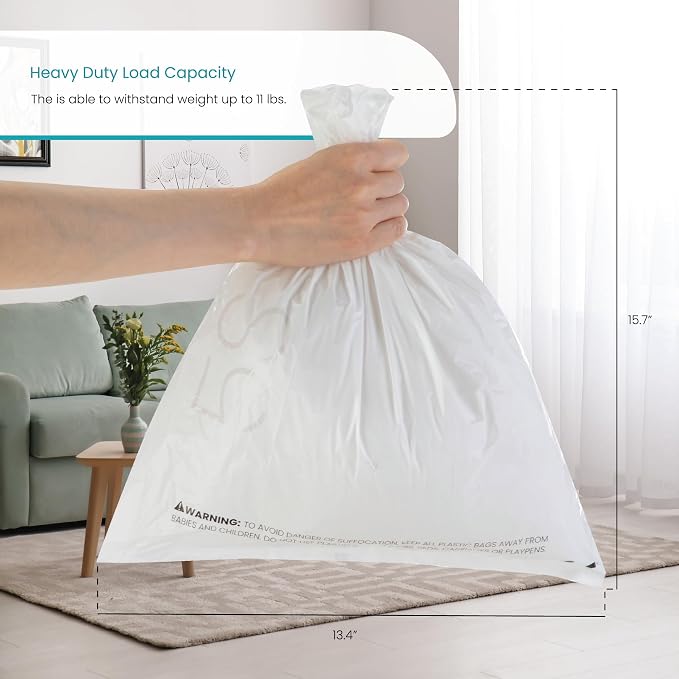 Home Zone Living 1.3 Gallon Trash Bags with Fresh Scent, Heavy Duty Custom Fit Design for 5 Liter Wastebasket Liners, Code 5S, 120-Count - Image 5