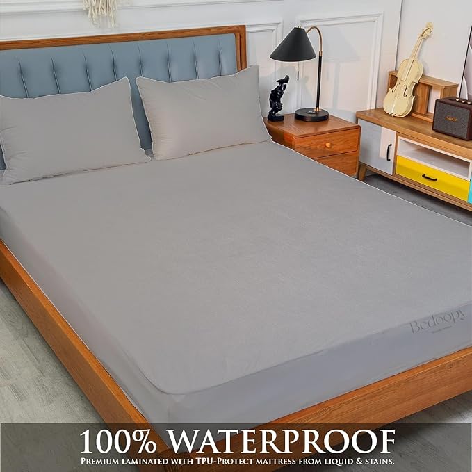 36X76 Truck Sleeper Waterproof Mattress Protector Pad Cover RV Bunk & Truck Sleeper Soft Terry Cotton Light Grey Luxury RV Mattress Protector 6" Inch Deep Pocket Easy Care