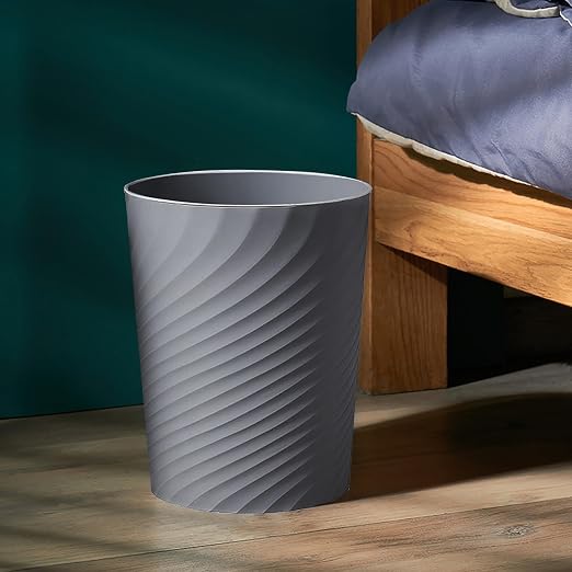 Small Bathroom Trash Can 1.8 Gallon Garbage Can Waste Basket Recycling Bin for Dorm Bedroom Office Kitchen,2 Pack Grey - Image 4
