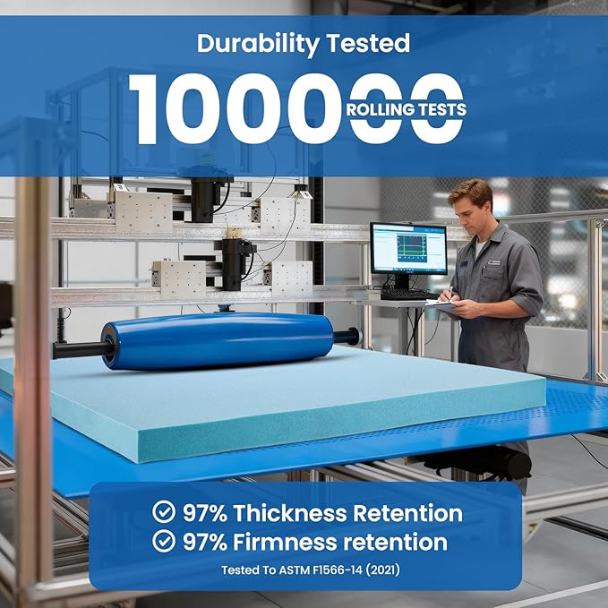 OhGeni Cooling 4 lnch King Size Dual Layer Mattress Topper, 2 Inch Gel Memory Foam, 2 Inch Soft Breathable Pillow Top Pad, Bedroom Mattresses Cover, Extra Comfortable Sleep and Back Pain Relief