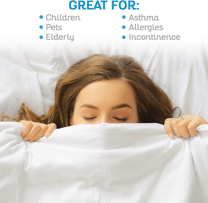 Sures Waterproof Mattress Protector - King Size Bedsheet - Fitted Machine Washable Bed Sheet -Vinyl Free Bedwetting Cover Pad - for Kids, Adult, Elderly (1, Full)