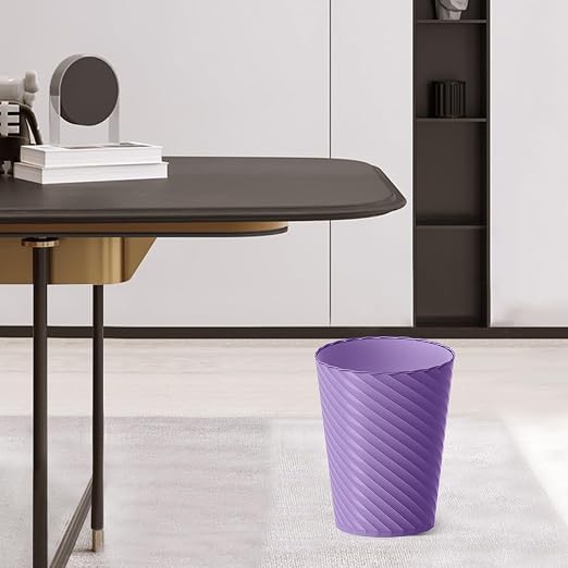 Lysam Bathroom Trash Can, 3 Pack 1.8 Gallons Small Trash Can with Trash Bags, Bathroom Garbage Can, Plastic Trash Bin, Round Waste Basket for Bedroom, Office, Compact Space (Pink Purple Green) - Image 7
