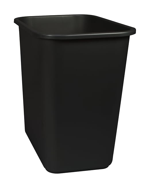 Storex 7 Gallon Trash Can, Gray, 6-Pack Black - Image 3