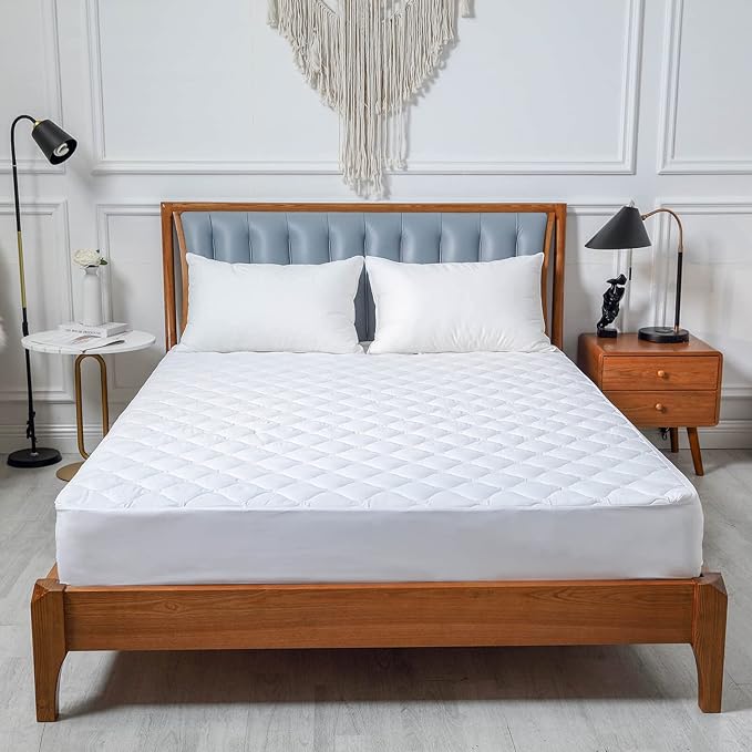 Quilted Waterproof Full Size Mattress Protector Pad for Air Mattress Soft Noiseless Fitted Matress Cover with Deep Pocket