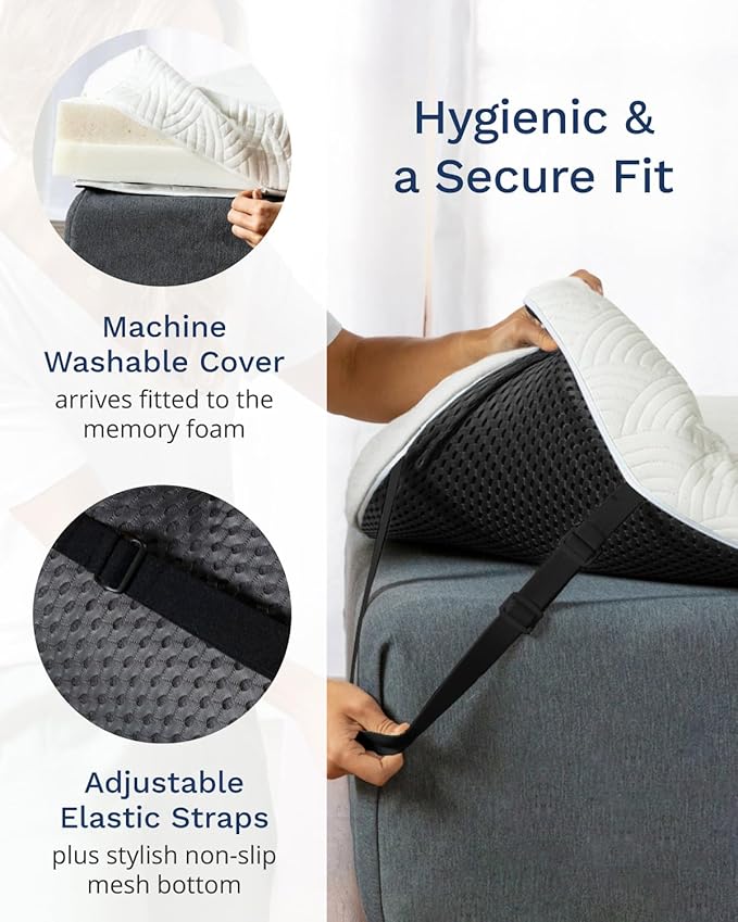 ViscoSoft 4 Inch Active Cooling Memory Foam Mattress Topper Cal King - Select Copper-Infused Mattress Pad