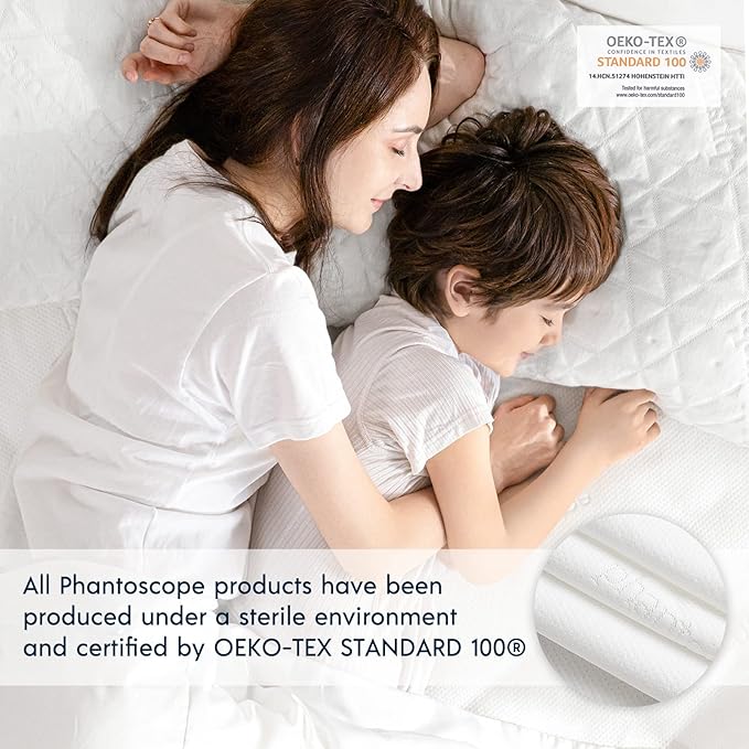 Phantoscope 100% Waterproof Mattress Protector, Cal King, Mattress Cover 3D Air Soft Fabric, Mattress Pad Cover with 18'' Deep Pocket, Noiseless Washable, California King Size