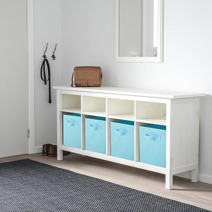 Shellkingdom Storage Bins, Foldable Fabric Storage Cubes And Cloth Storage Organizer Drawer For Closet And Toys Storage,2 Pack（Light Blue） - Image 4