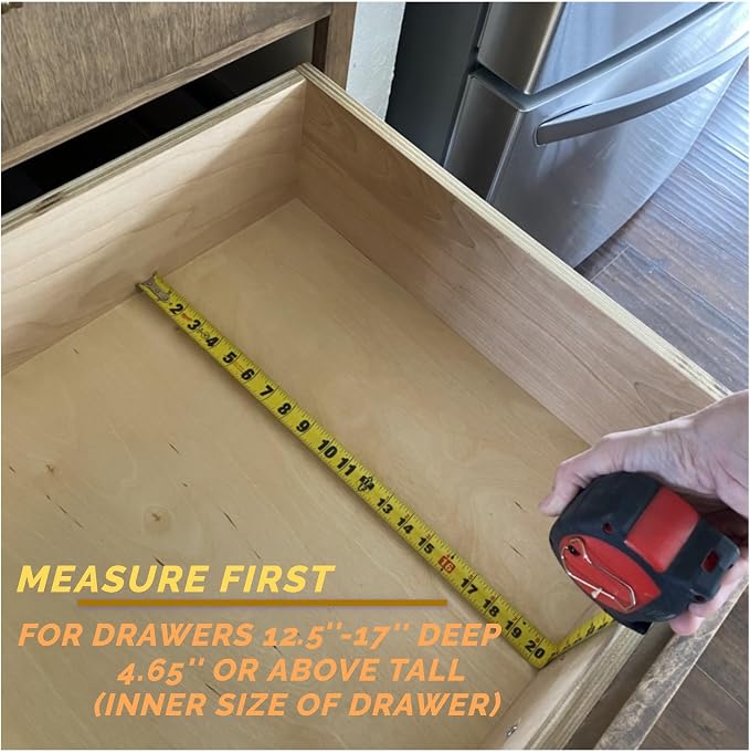 Fabsome Dresser Drawer Organizers 6 Pack, 4.65'' High Adjustable from 12.5-17‘’ Bamboo Drawer Dividers for Clothing Baby Clothes, Wooden Separators for Dresser Nursery Organization with Soft Foam Ends - Image 4