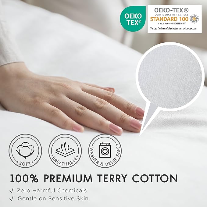 Degrees of Comfort RV Short Queen Mattress Encasement (60x75 Inch) - Bed Bug Proof & Dust Mite Protection, 6-Sided Zippered Water-Resistant Cover, Hypoallergenic Allergy Relief - Fits 6-8" Deep