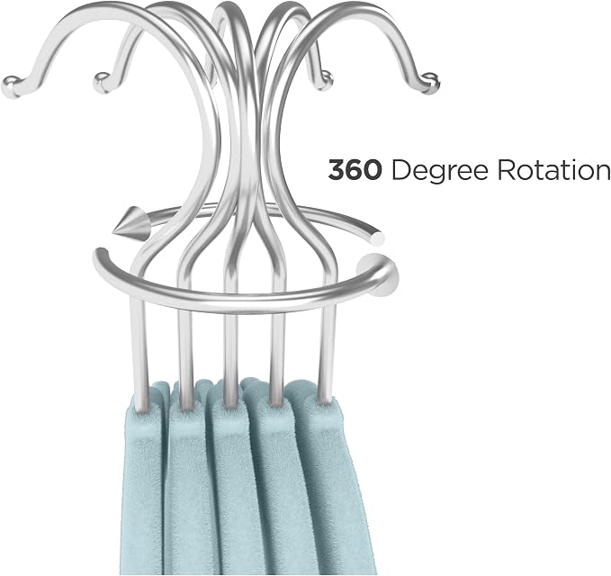 TechZoo 50 Pack Premium Baby Velvet Hangers (Blue) - 11.8" Inches Non-Slip, Ultra-Slim & Space-Saving Toddler Hangers - 360° Rotating Hook, Strong & Durable Hanger for Children, Infant & Toddler - Image 9