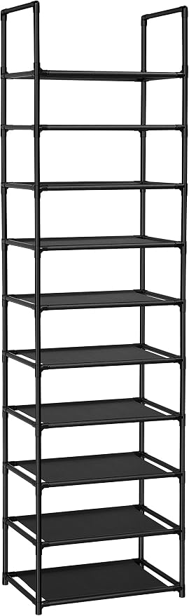 FIDUCIAL HOME 10 Tiers Shoe Rack 20-25 Pairs Sturdy Shoe Shelf - Image 4