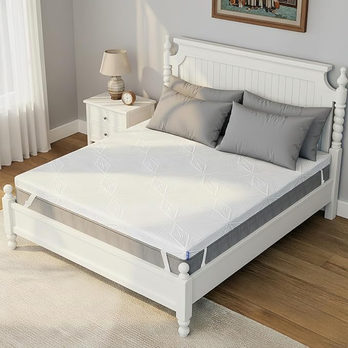 Ballad 3 Inch Gel Memory Foam Mattress Topper Twin Size, High Density Cooling Pad with Premium Removable Cover, Pressure Relief Bed Topper, (CertiPUR-US & Oeko-Tex Certified)