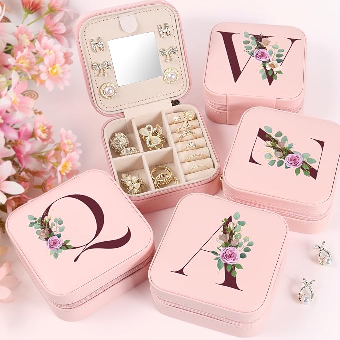 MFXIP Easter Basket Stuffers for Teens Essentials, Valentines Day Christmas Stocking Stuffers for Women Teen Girl Gifts Trendy Stuff Travel Jewelry Box Case Organizer Personalized Birthday Gifts - Image 6