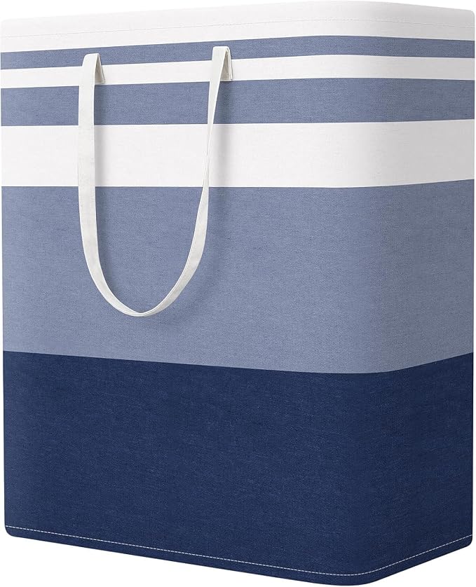 StorageRight Laundry Basket Hamper Large Collapsible Laundry Hamper with Easy Carry Handles，Freestanding Clothes Hampers for Laundry, Bedroom, Dorm, Clothes, Towels, 125L, Gradient Blue by StorageRight