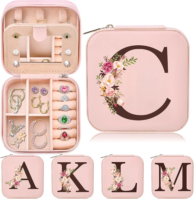 Preppy Travel Easter Basket Stuffers for Teen Girls, Travel Jewelry Box Personalized Birthday Gifts for Women, Fashion Travel Essentials Trendy Stuff by Inngeroo