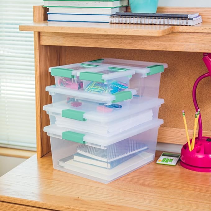 Sterilite 18-Pack Clip Box, Clear Storage for Crafts, Supplies and Office Items, Large - Image 8