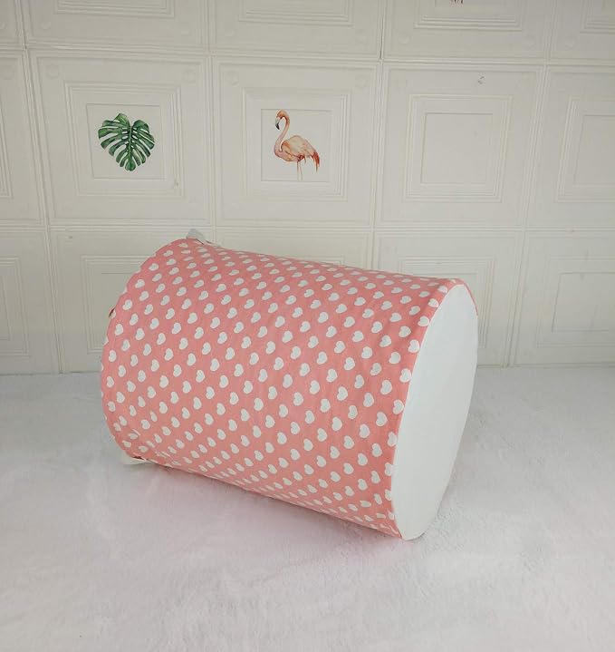 MAIZMZ Pink Laundry Basket Kids Hamper Storage Bins Girls Nursery Hamper Waterproof Organizer Toy Box Large Canvas Collapsible Chest for for Bedroom,Clothes Organizer Basket,Toys Bin,Room Decor - Image 6