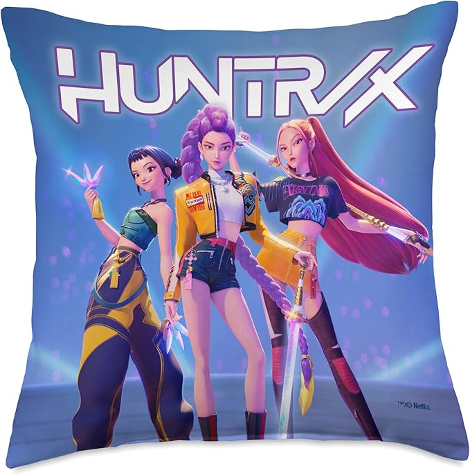 Kpop Demon Hunters HUNTR/X Officially Licensed Throw Pillow