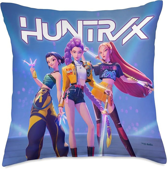 Kpop Demon Hunters HUNTR/X Officially Licensed Throw Pillow