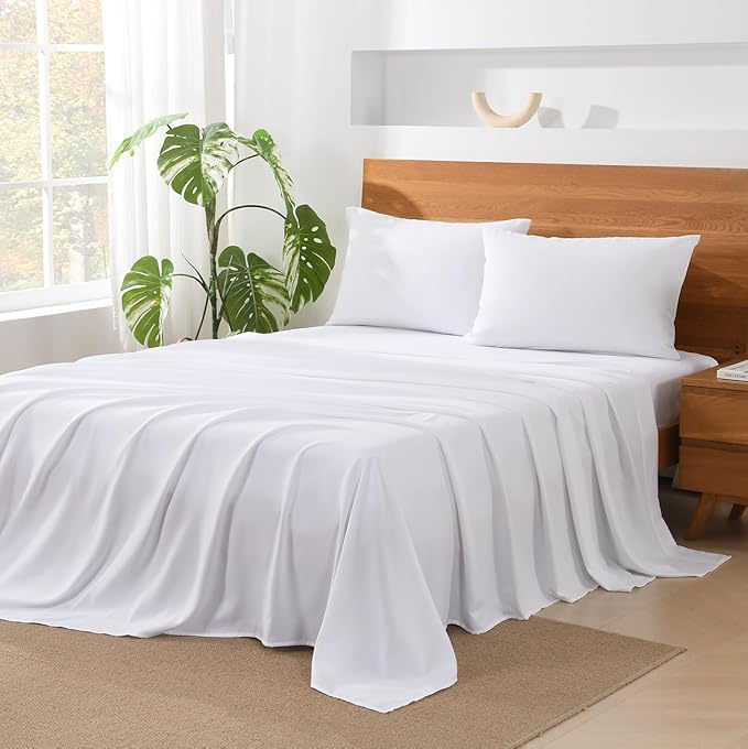 Andency Light Grey Comforter King Size - 7 Pieces Gray Bed in a Bag King Bedding Comforter Sets, Summer Plain Soft Lightweight Comforter with Fitted Sheets, Flat Sheets, Pillowcases & Shams